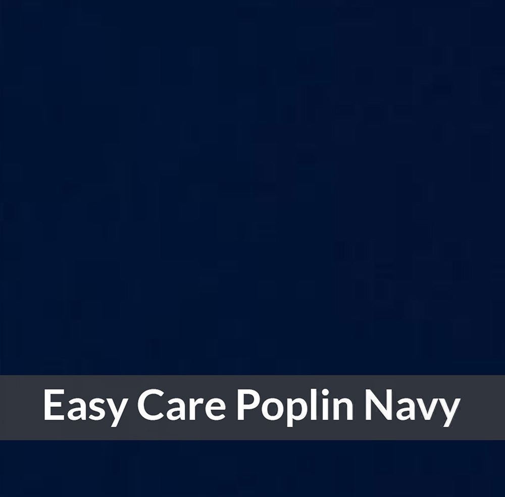 SPE2011 - Medium Weight , Navy  Wrinkle Free Poplin, Soft Touch