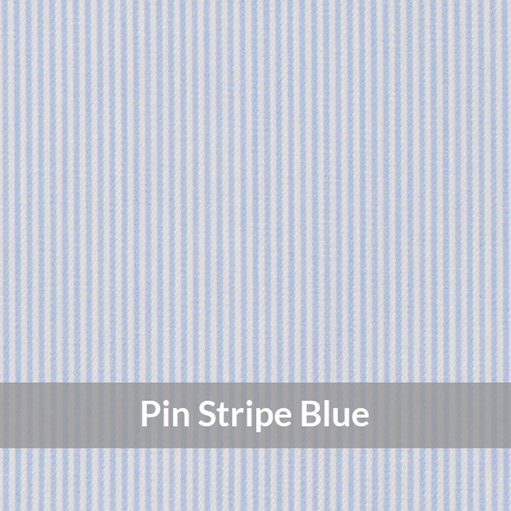 STE6069 – Light Weight , Blue/White Easy Care Pin Stripe,  Soft Touch