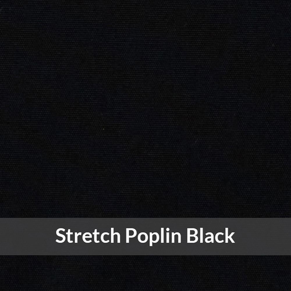 SPEH2018- Light Weight, Black Easy Care Stretch Poplin, Soft Touch