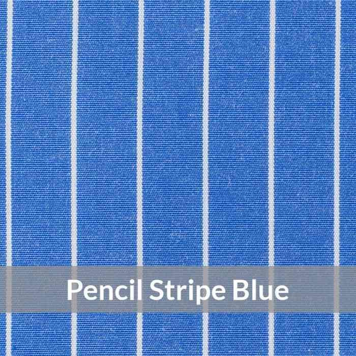 ST6074 – Medium Weight, Mid Blue/White Fine Chalk Pencil Stripe