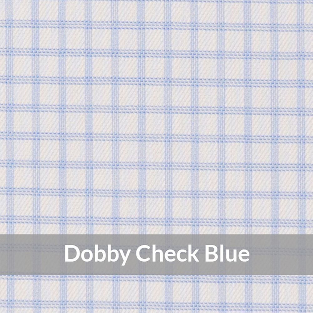 SCE7035 – Light Weight, Blue/White Easy Care Dobby Check, Soft Touch