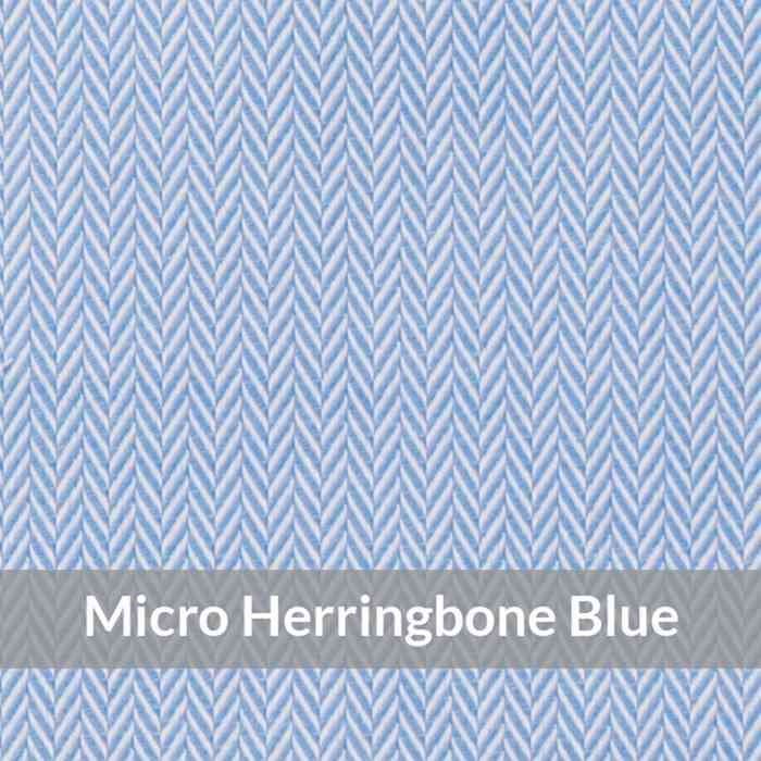 SF3073 – Light Weight, Blue/White Fine Micro Herringbone Dobby