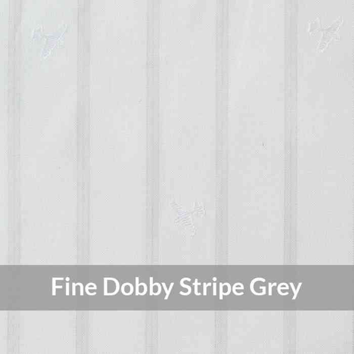 STI6092 – Light Weight, Grey Beige/White Fine Dobby Motif Pencil Stripe, Lustre Hand Feel [+HK$380.00]