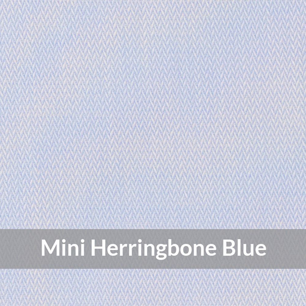 SFE3077 – Light Weight , Blue/White Easy Care Mini Herringbone , Soft Touch