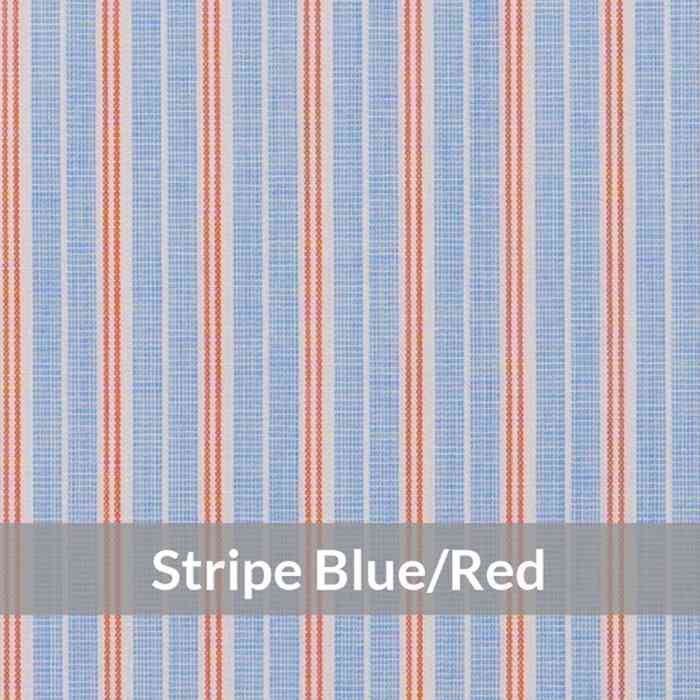 ST6064 – Light Weight, Blue/Red End on End Small Stripe , Soft Touch