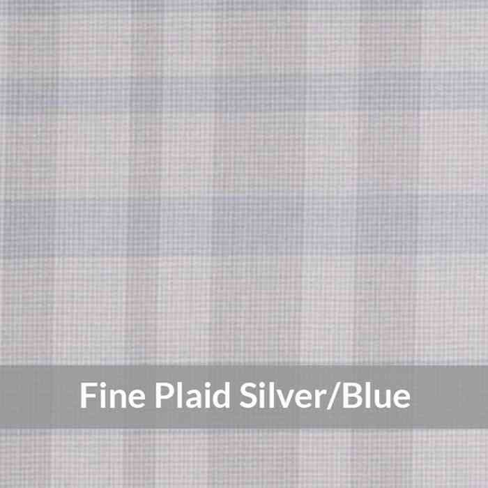 SCI7036 – Light Weight , Silver/Blue Fine Shadow Plaid, Lustre Hand Feel [+HK$380.00]