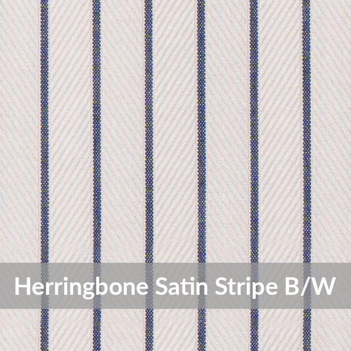 ST6082 – Medium Weight, Black/White Satin Herringbone Dobby Stripe