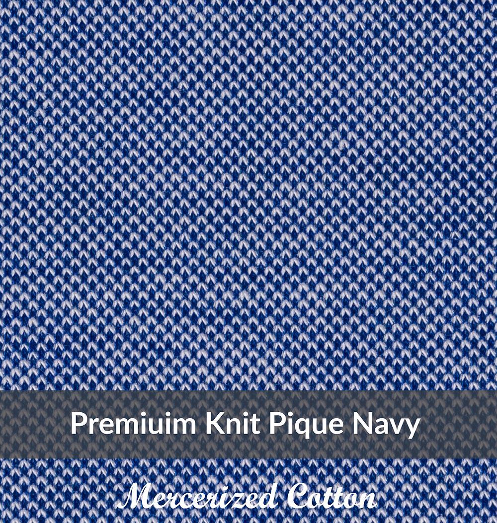 SK8002,Medium Weight, Navy, Mercerized Cotton,Premium Knit Pique, Soft Finish