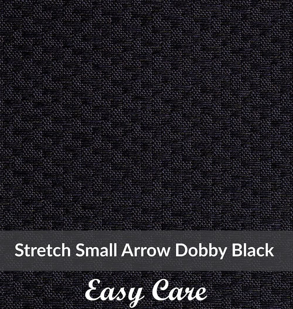 SFEH-3101, Light Weight, Black,Easy Care Stretch Small Arrow Dobby