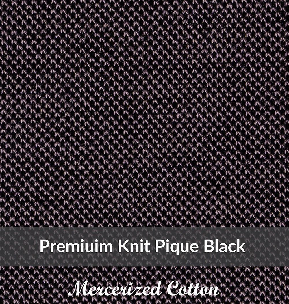 SK8003,Medium Weight, Black, Mercerized Cotton,Premium Knit Pique, Soft Finish