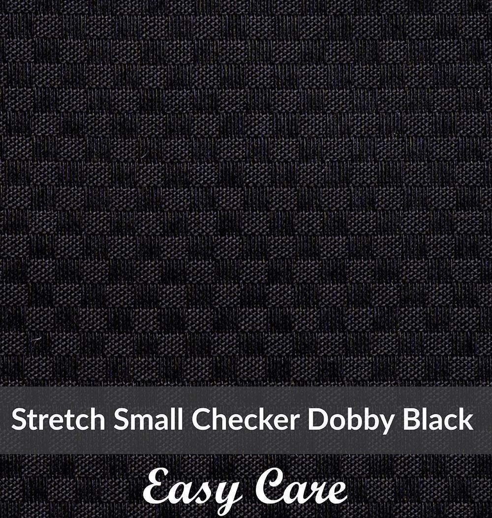 SFEH-3099, Light Weight, Black,Easy Care Stretch Checker Dobby