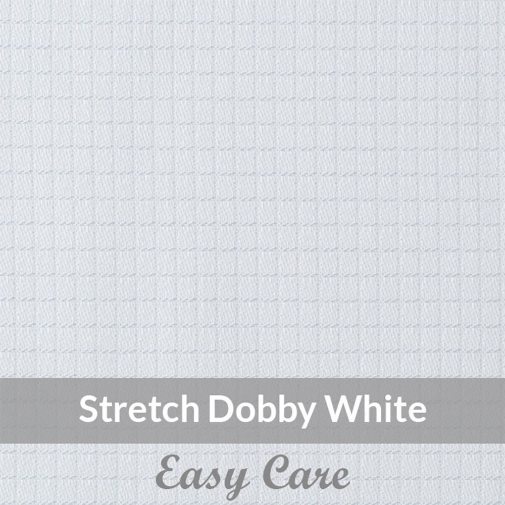 SFEH3079 – Light Weight, White, Fine Stretch Check Dobby