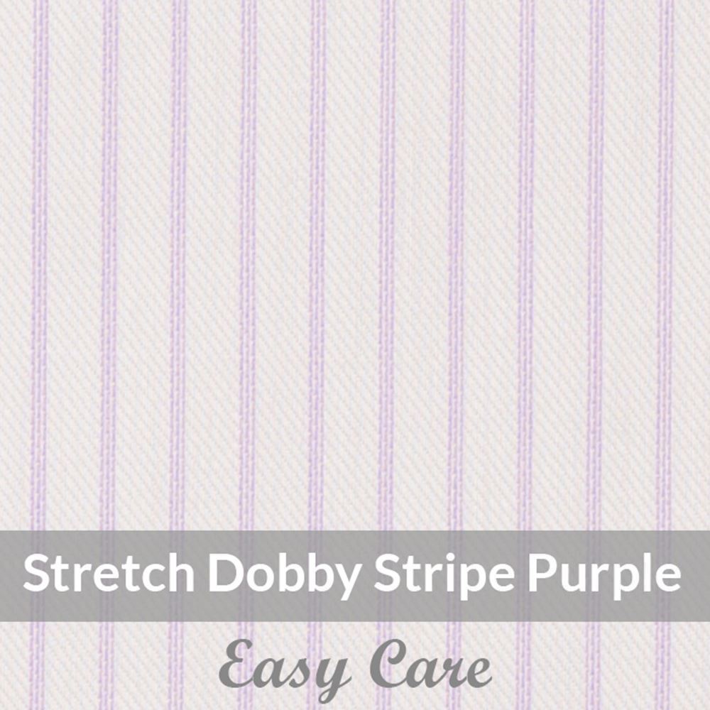 STEH6067 – Light Weight , Purple/White, Easy Care Stretch Pencil Stripe, Soft Touch