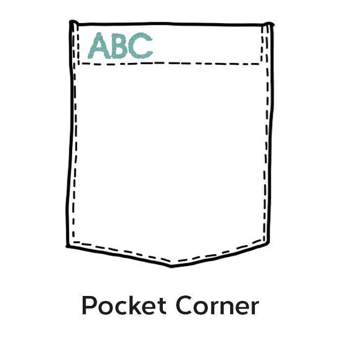 Initials on Pocket Corner