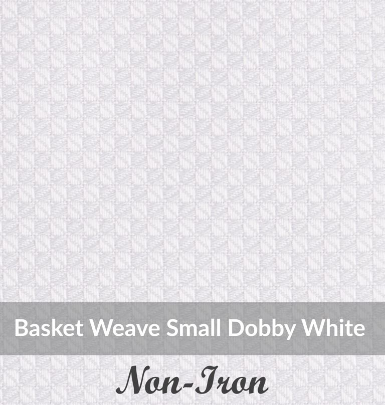 SFEN3090, Medium Weight, White,Non Iron Basket Weave Dobby