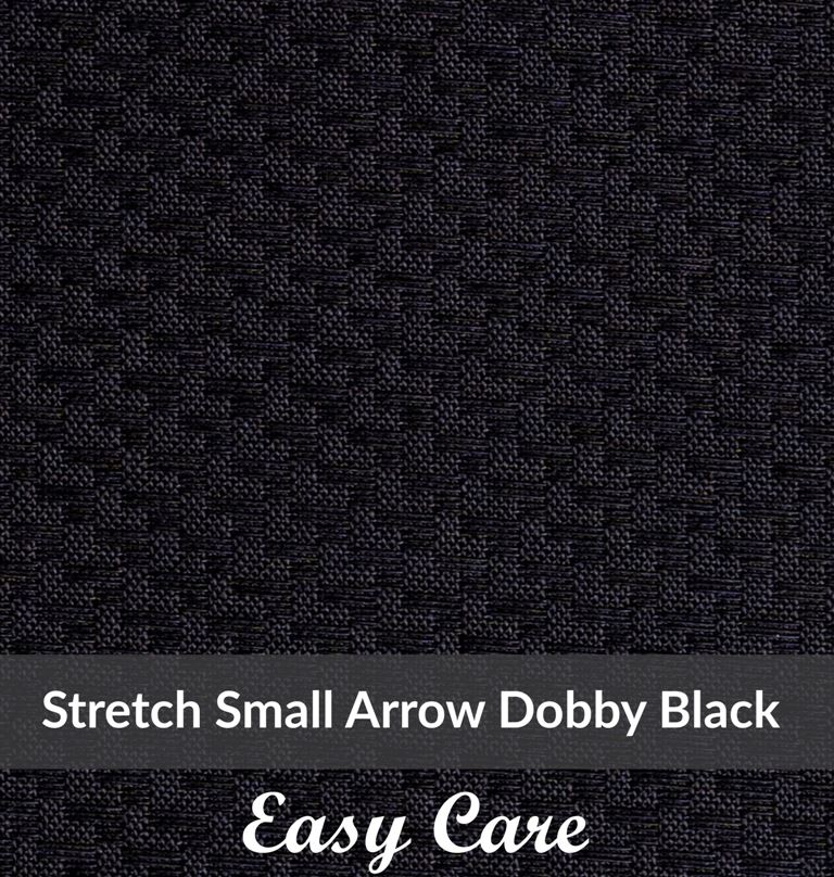 SFEH3101, Light Weight, Black,Easy Care Stretch Small Arrow Dobby