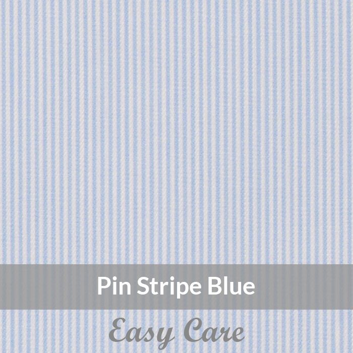 STE6069 – Light Weight , Blue/White Easy Care Pin Stripe, Soft Touch