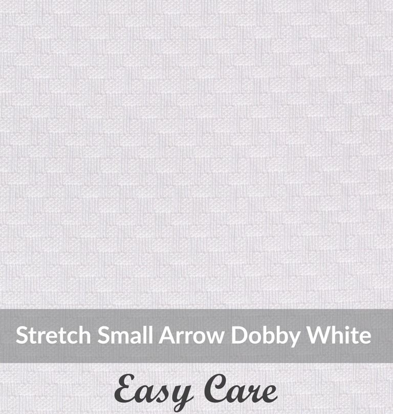 SFEH3100, Light Weight, White,Easy Care Stretch Small Arrow Dobby