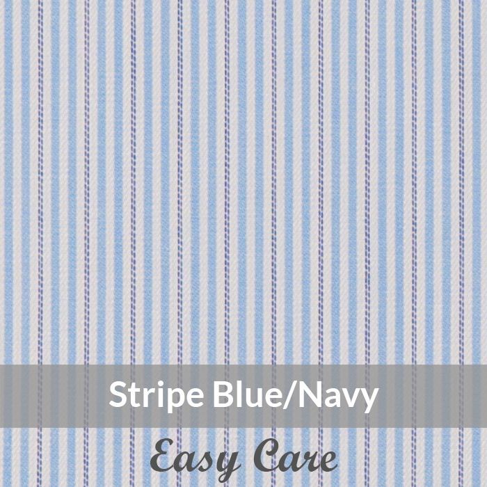 STE6077 – Light Weight, Blue/Navy/white Easy Care Small Stripe, Soft Touch