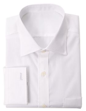 Picture of Tone on Tone Striped White Shirt (A)
